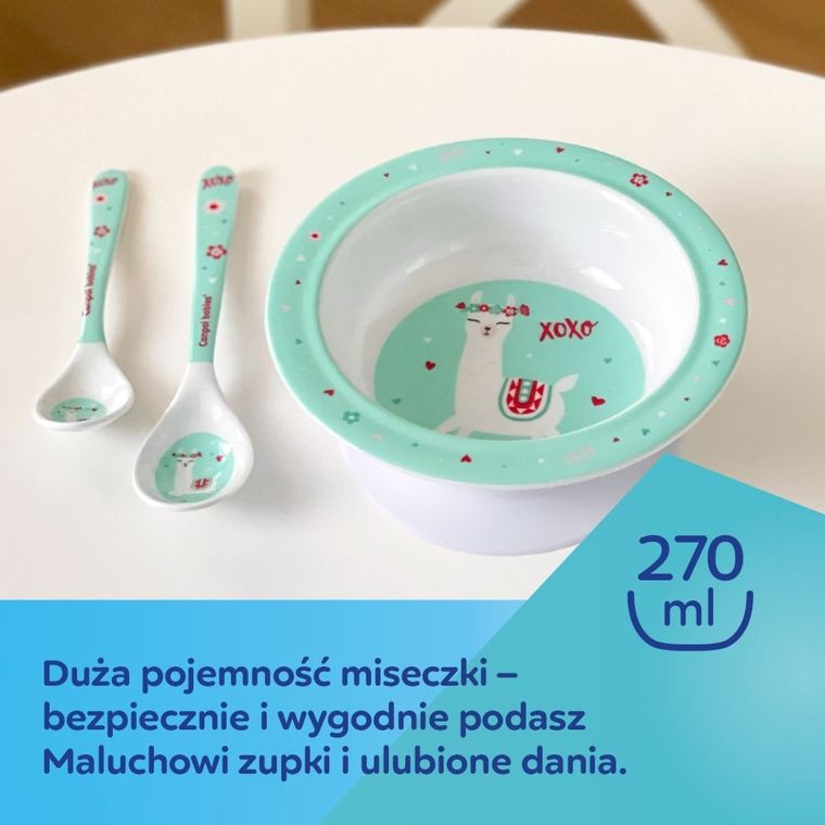 Canpol babies, Exotic Animals, Leniwiec, miseczka melaminowa z przyssawką, 270 ml