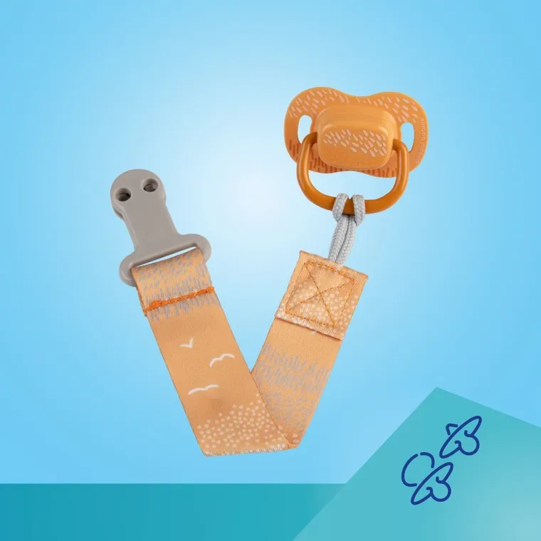 Canpol babies, Mountains, tasiemka do smoczka uspokajającego, żółty