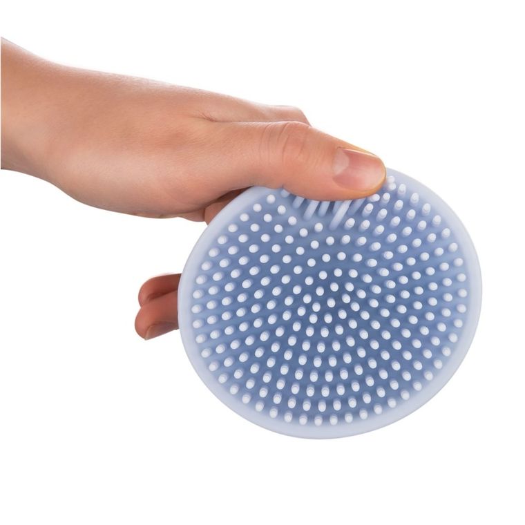 Canpol babies, myjka silikonowa do kąpieli, niebieska