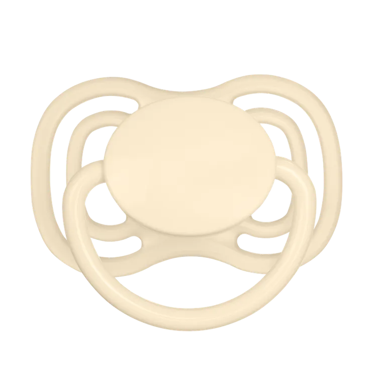 Canpol babies, Nude, smoczek silikonowy, symetryczny, kremowy, 0-6m, 2 szt.