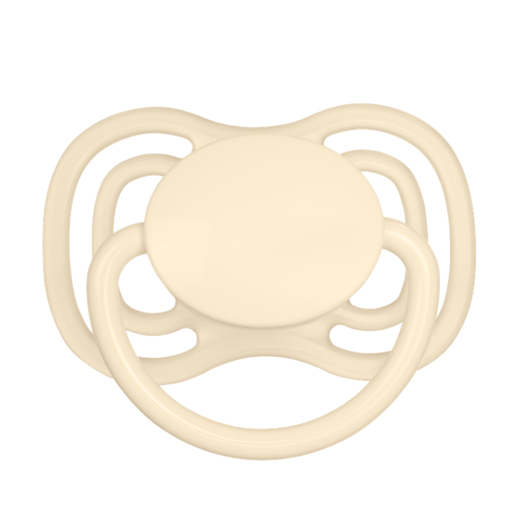 Canpol babies, Nude, smoczek silikonowy, symetryczny, kremowy, 18m+, 2 szt.