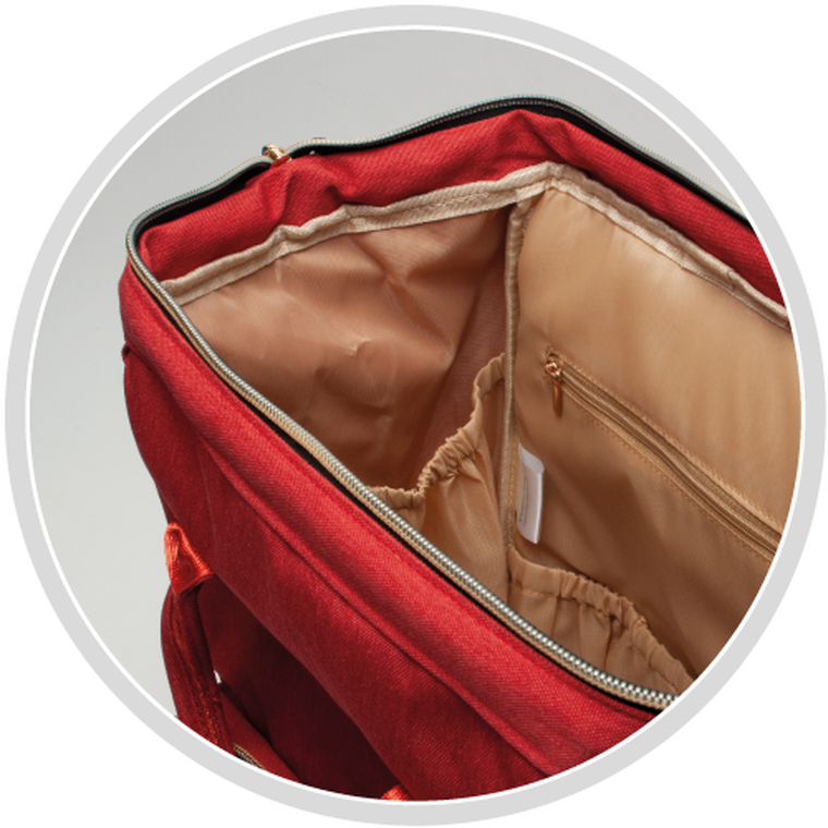 Canpol babies, plecak do wózka, czerwony