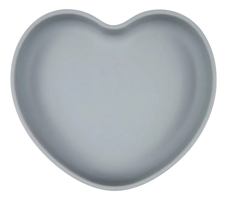 Canpol babies, Serce, talerz silikonowy z przyssawką, niebieski