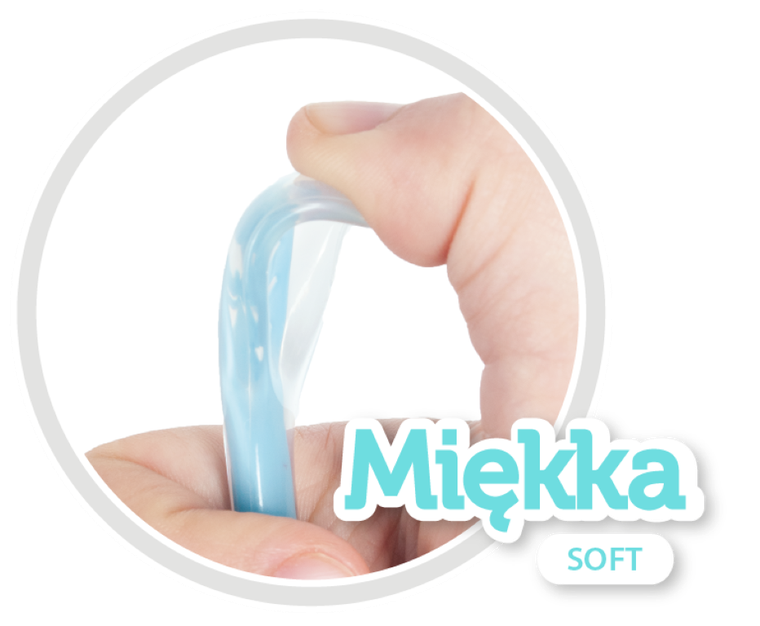 Canpol babies, silikonowa łyżeczka, niebieska