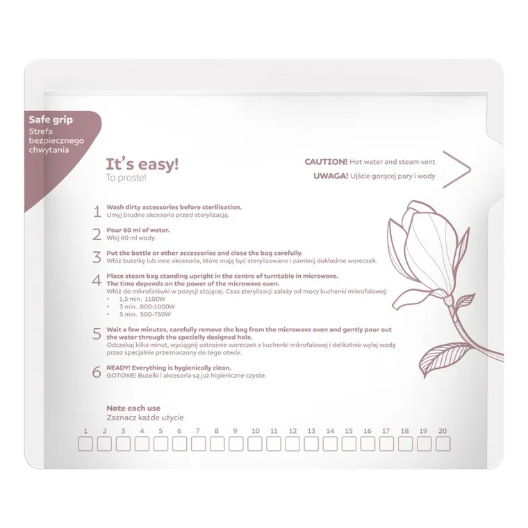 Canpol babies, woreczki do sterylizacji w kuchence mikrofalowej, 6 szt.