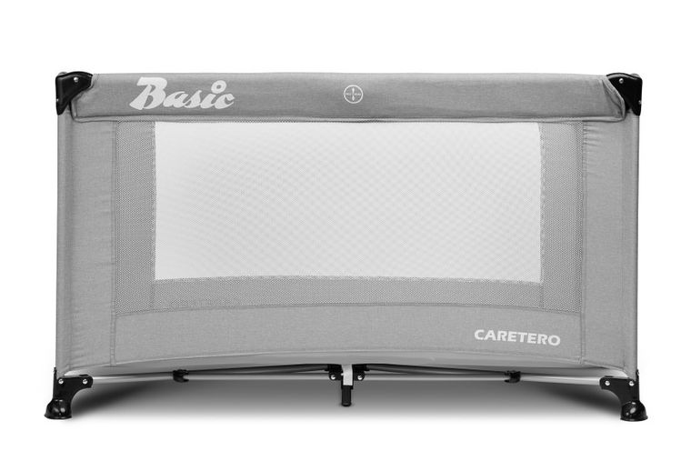 Caretero, Basic, łóżeczko turystyczne, grey