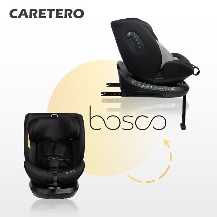 Caretero, Bosco I-Size, fotelik samochodowy, black, 40-150 cm