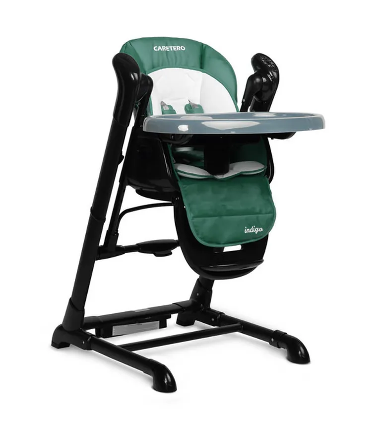 Caretero, Indigo Black, krzesełko + huśtawka, Green