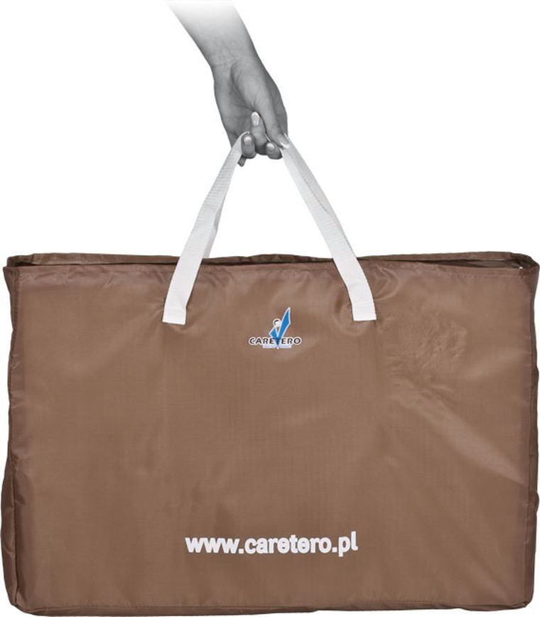 Caretero, materacyk składany Safari, brown, 120-60 cm