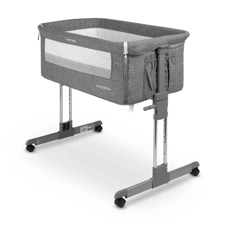 Caretero, Sleep2gether, łóżeczko dostawne, graphite