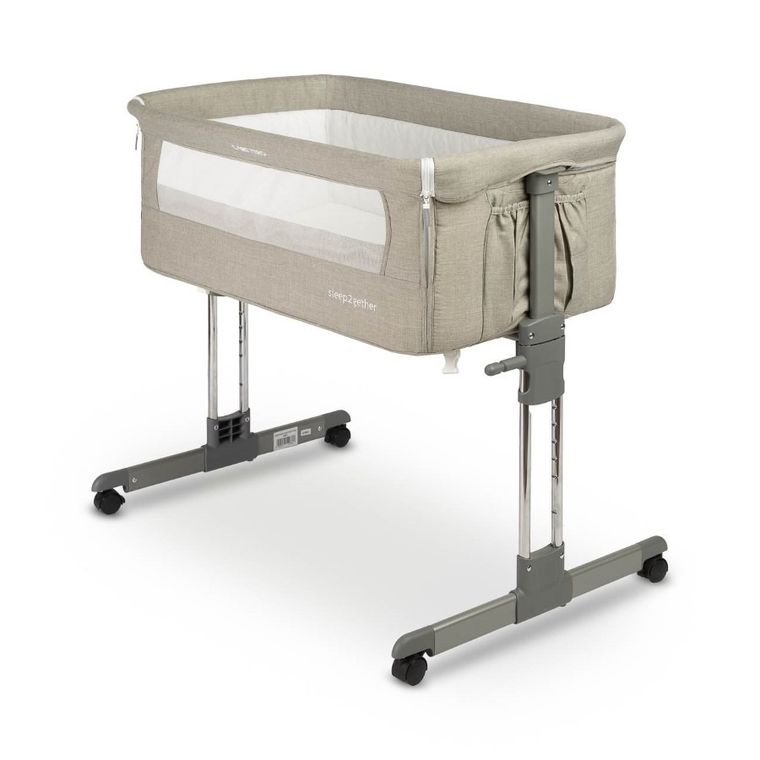 Caretero, Sleep2gether, łóżeczko dostawne, grey
