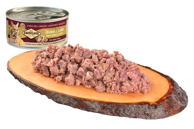 Carnilove, kurczak z jagnięciną, karma mokra dla kotów, 100g