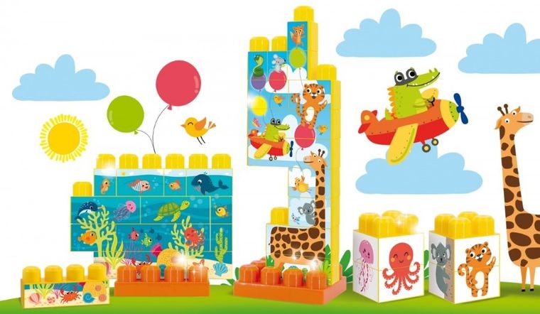 Carotina Baby, klocki z obrazkiem, puzzle 3D, 15 elementów