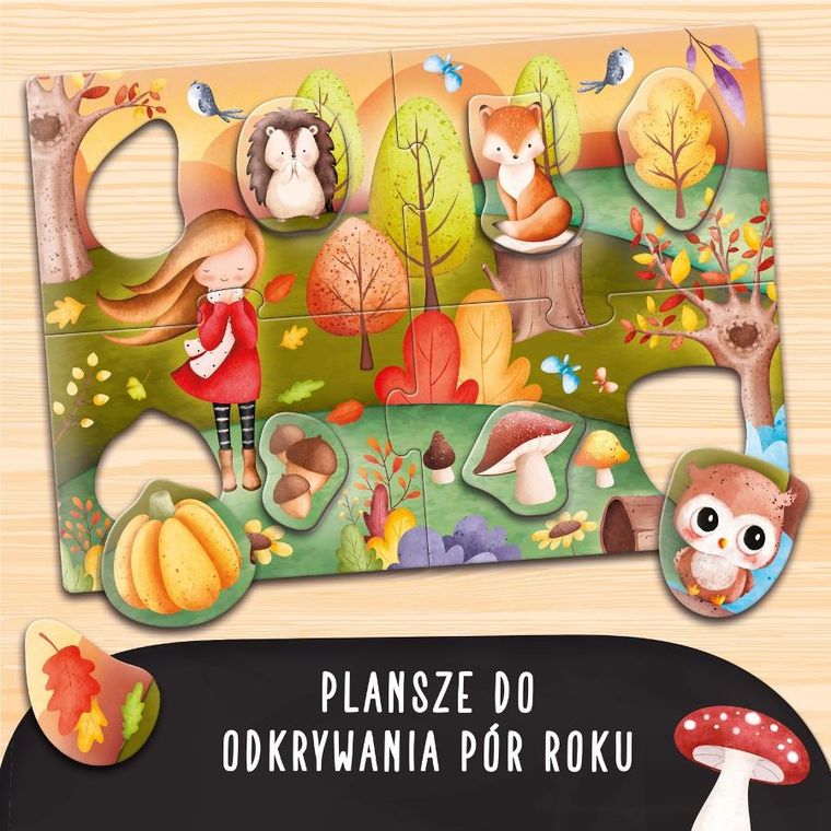 Carotina, Pory Roku, 10 gier z czytaniem i pisaniem, gra edukacyjna