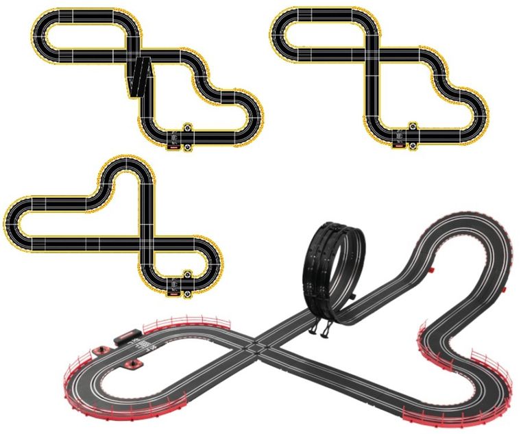 Carrera Go, Speed Zone, tor wyścigowy z pojazdami, 6,3m