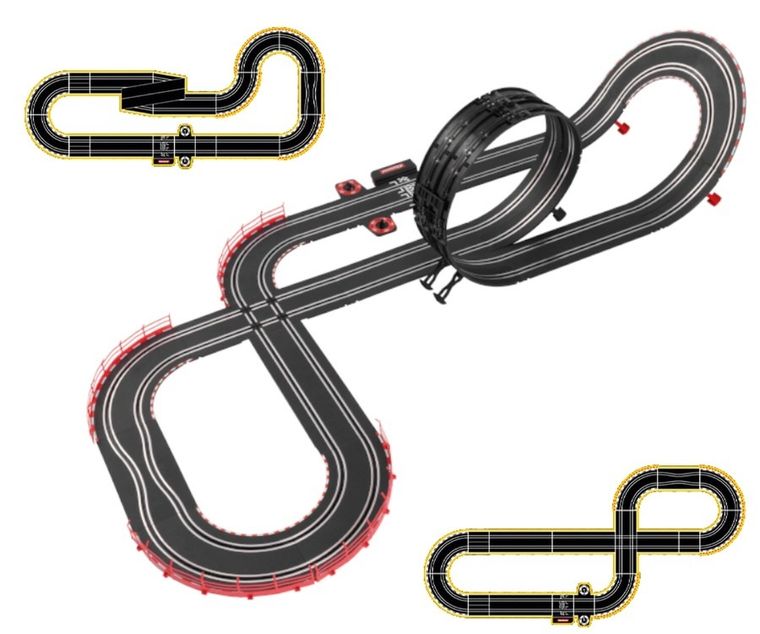 Carrera Go, Tuning Zone, tor wyścigowy z pojazdami, 5,3m