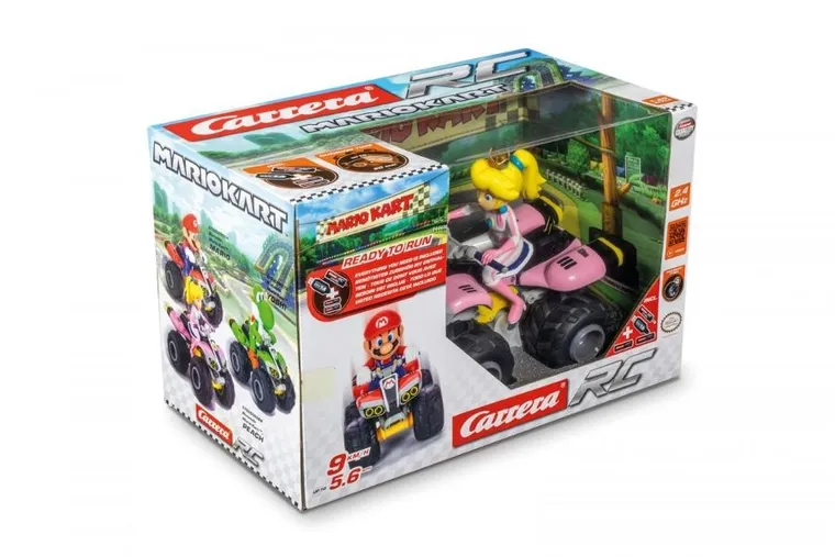 Carrera, Quad Mario, księżniczka, Peach, pojazd zdalnie sterowany, 2, 4GHz, 1:20