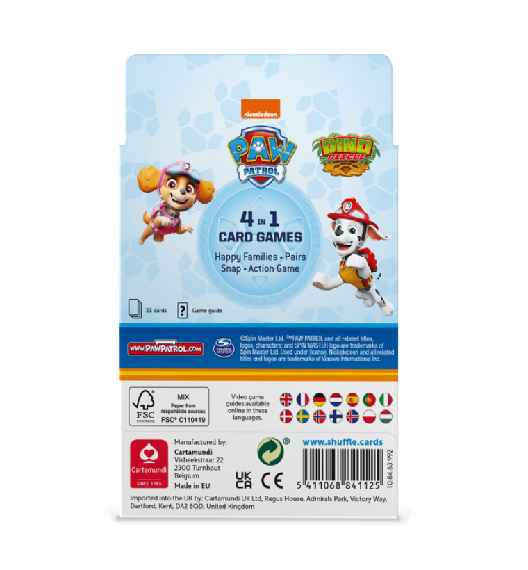 Cartamundi, Psi Patrol, gra karciana 4w1