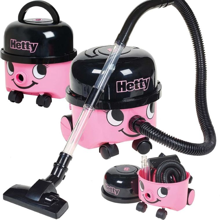 Casdon, Hetty, odkurzacz z funkcją ssania, zabawka interaktywna, różowy