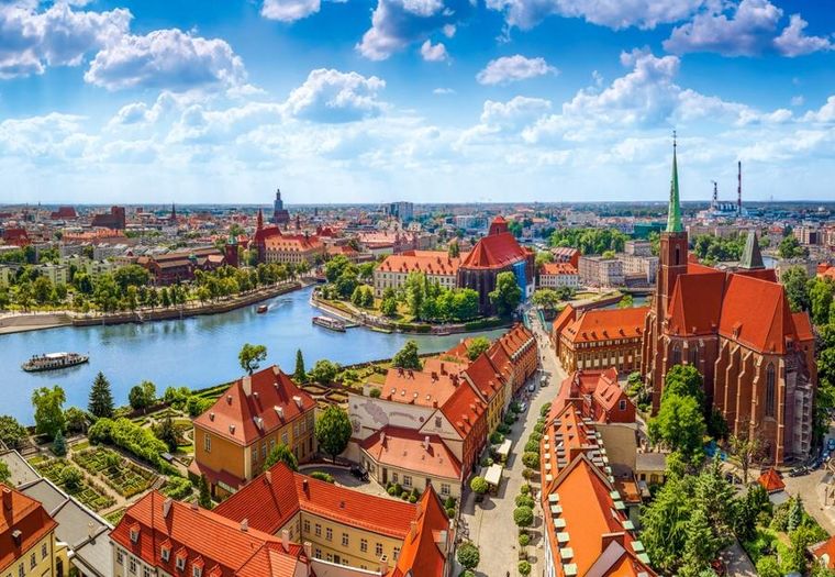 Castorland, Aearial View of Wroclaw Poland, puzzle, 1000 elementów