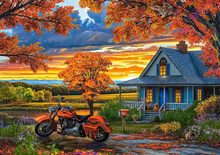 Castorland, Autumn Ride, puzzle, 500 elementów