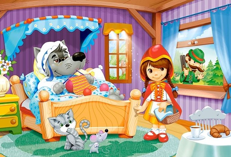 Castorland, Beautiful Fairy Tales, puzzle 4w1, 8-12-15-20 elementów