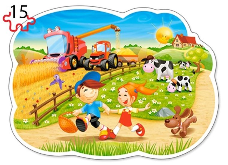Castorland, Four Seasons, puzzle konturowe 4-1, 8-12-15-20 elementów
