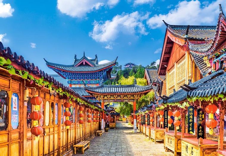 Castorland, Lijiang China, puzzle, 1000 elementów