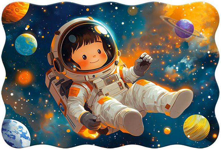 Castorland, Little Astronaut, puzzle maxi, 20 elementów