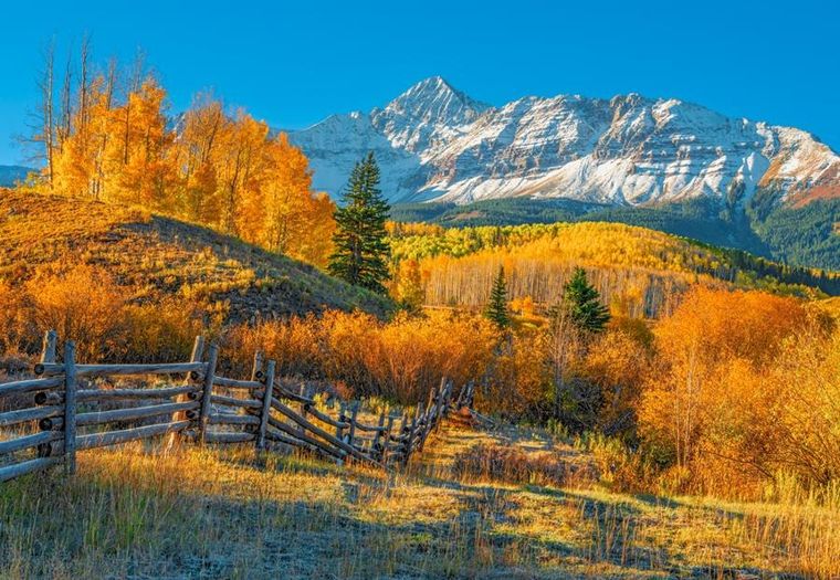 Castorland, View Of Wilson Peak In Autumn USA, puzzle, 1000 elementów