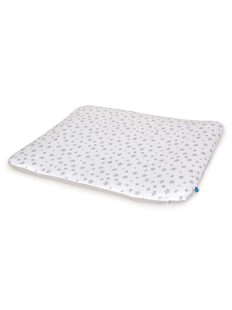 Ceba Baby, Grey Stars, pokrowiec na przewijak miękki, 85-72 cm, 2 szt.