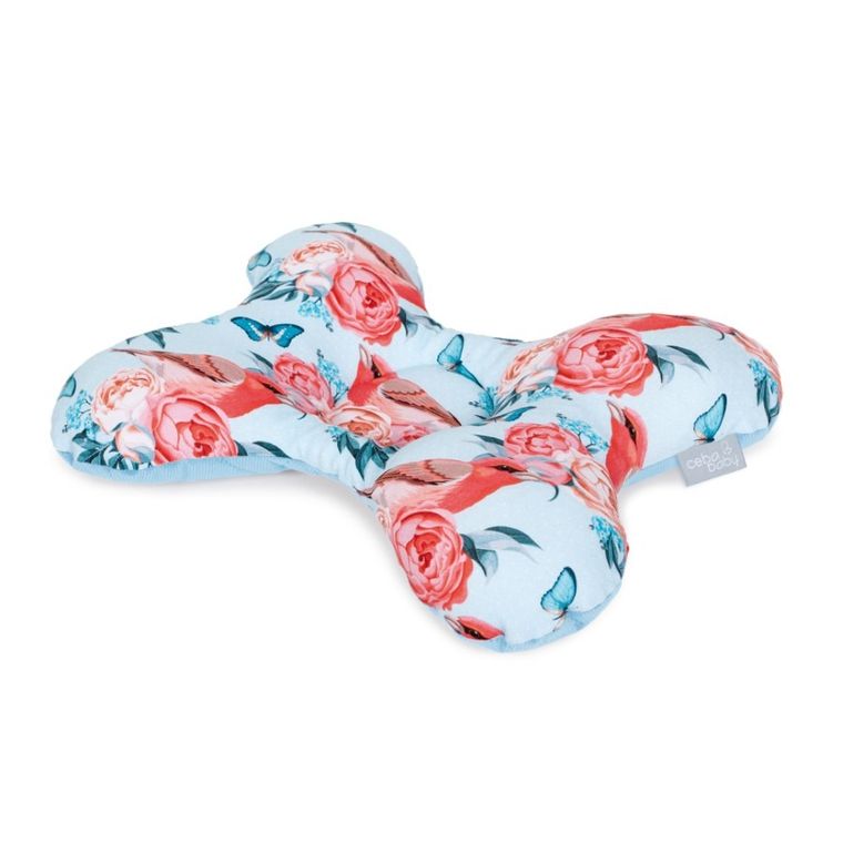 Ceba Baby, motylek, poduszka, niebieska