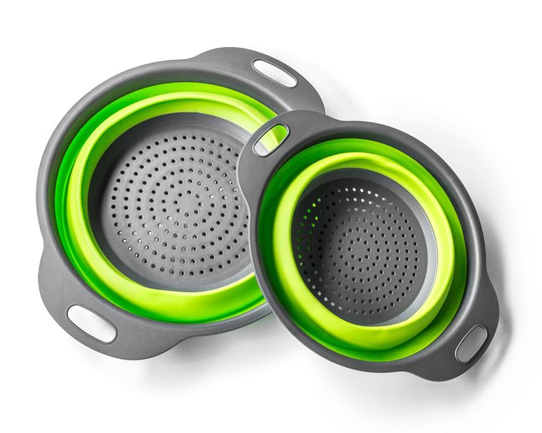 Cedzaki silikonowe, składane, 2 szt.