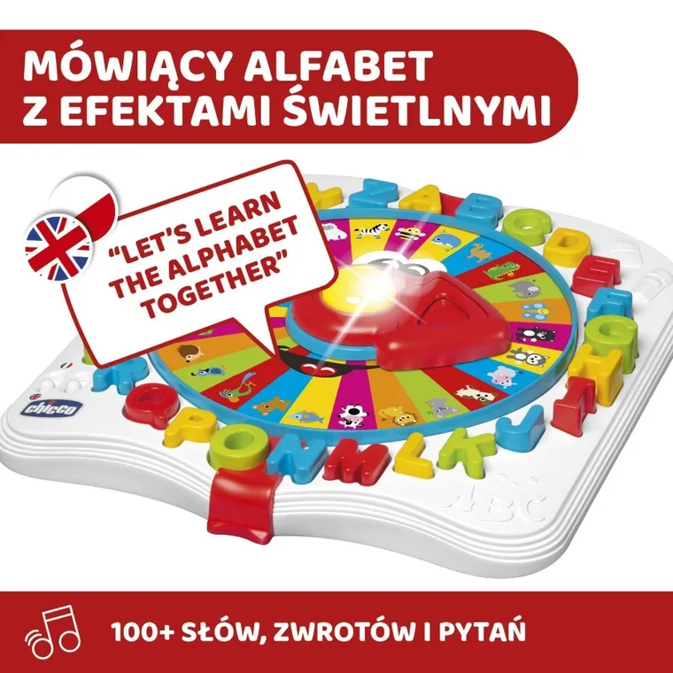 Chicco, Baby Prof, dwujęzykowa zabawka edukacyjna