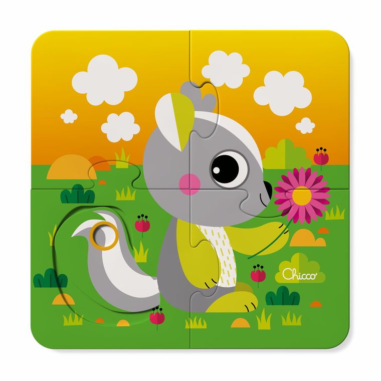 Chicco, Baby Sense & Focus, zestaw pierwszych puzzli