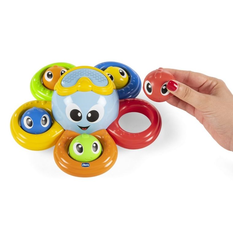 Chicco, Baby Senses, Billy, ośmiorniczka, zabawka do kąpieli