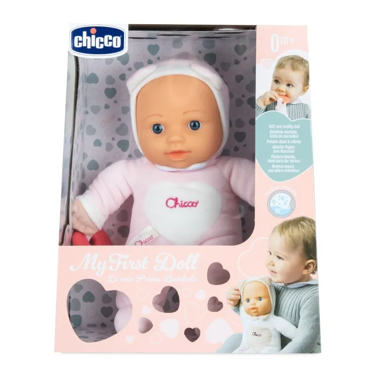 Chicco, Dolls, Moja Pierwsza Lalka, lalka bobas, różowa