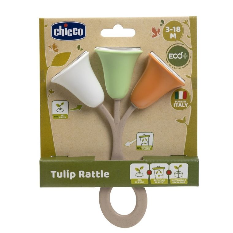 Chicco, ECO+, grzechotka, tulipan