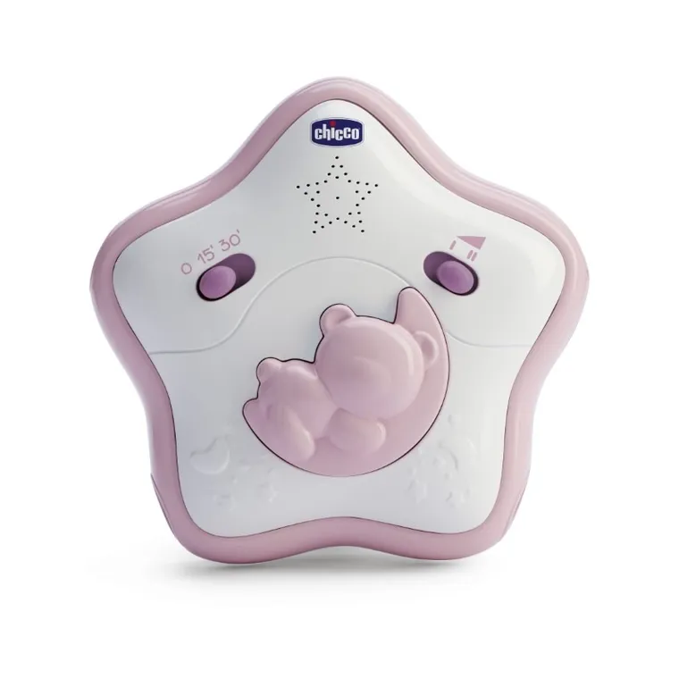 Chicco, First Dreams, Panel Rainbow Sky, nocna lampka z muzyką, uspokajacz, różowy