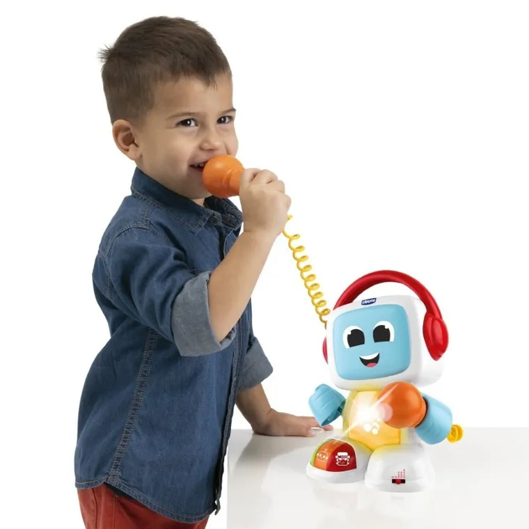 Chicco, Happy Music, Robit, Robot Śpiewający Karaoke, zabawka interaktywna 2w1