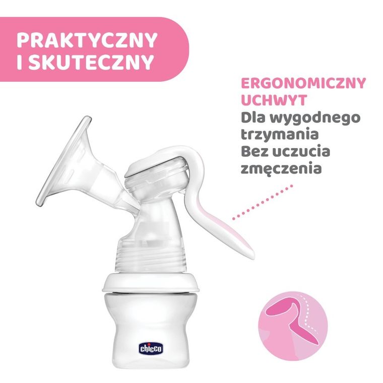 Chicco, laktator manualny NF + wkładki laktacyjne, 60 szt.