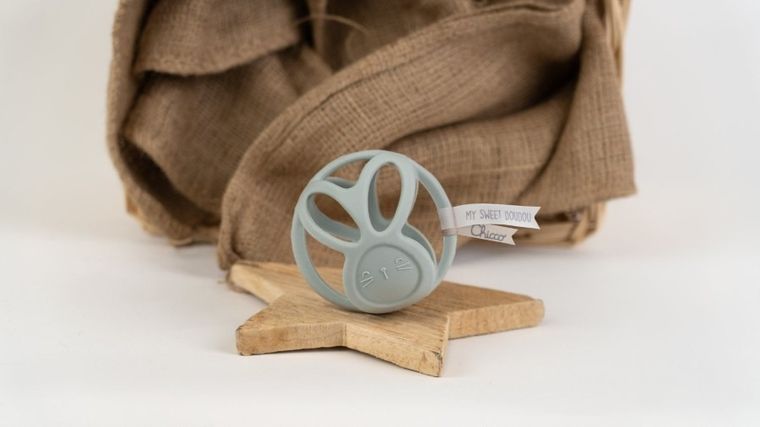 Chicco, My Sweet Dou Dou, Królik, silikonowa piłeczka