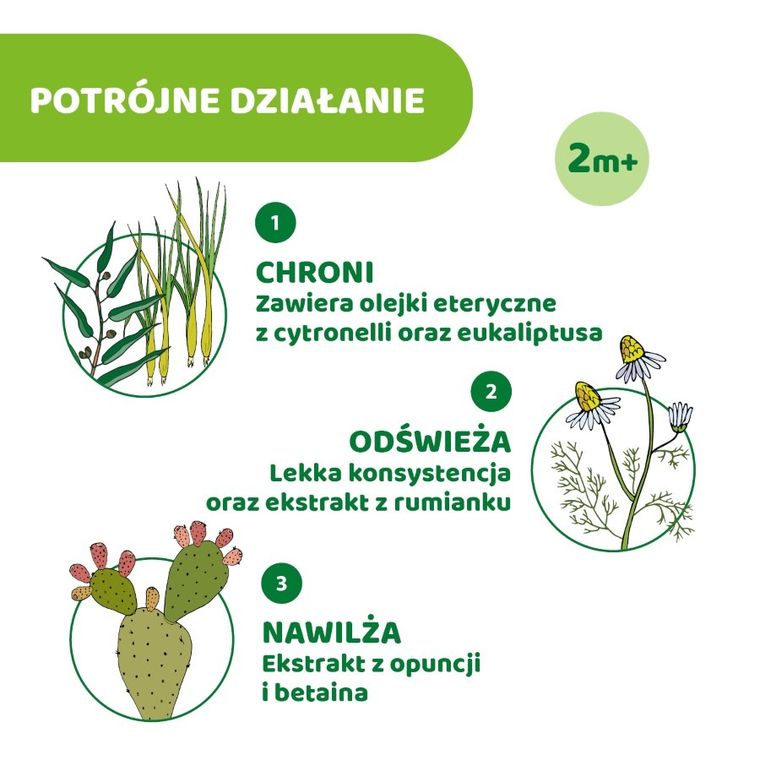 Chicco, Natural Z, roll-on, balsam ochronny, 60 ml, 2m+