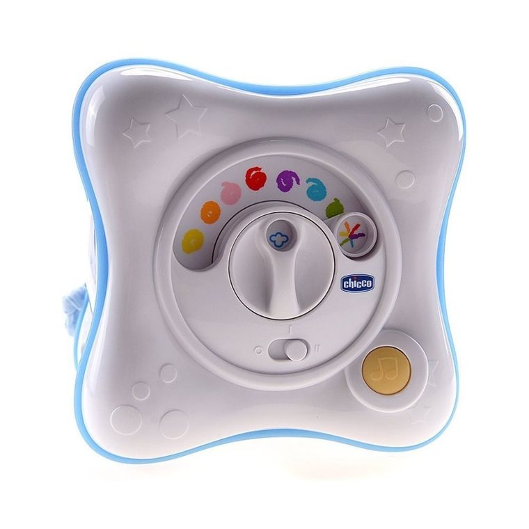 Chicco, Next2Dreams, tęczowa kostka, projektor, niebieski