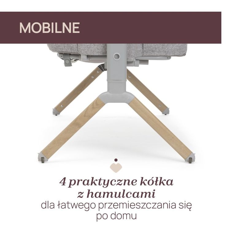 Chicco, Next2Me Armonia, łóżeczko dostawne, scandinavian