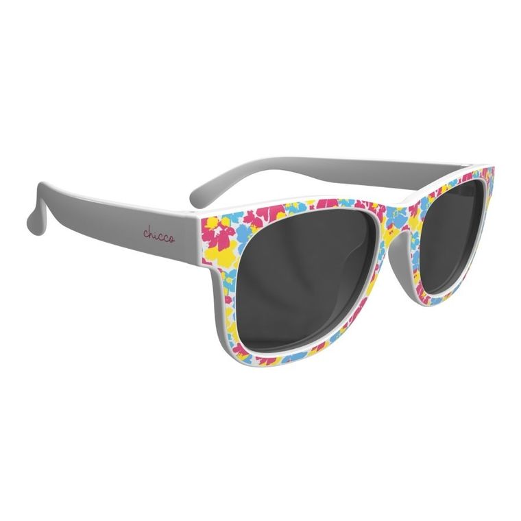 Chicco, okulary przeciwsłoneczne + etui, 24m+, szare