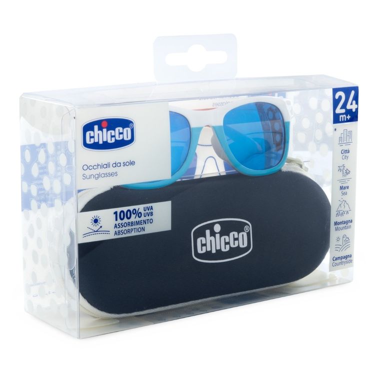 Chicco, okulary przeciwsłoneczne, mirror lenses, tiffany, 24 m+