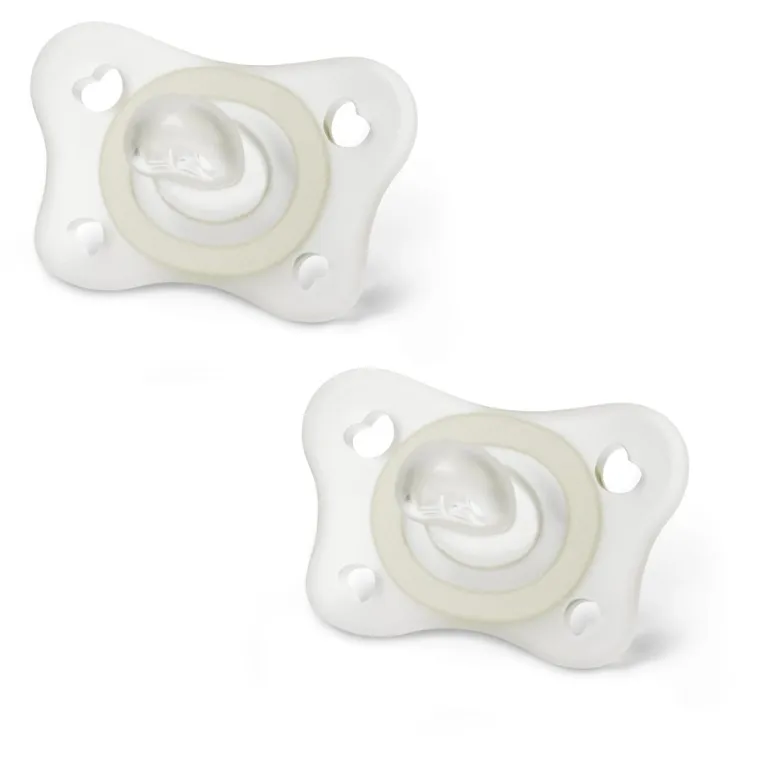 Chicco, PhysioForma Mini Soft, smoczek uspokajający, silikonowy, lumi, 2-6m, 2 szt.