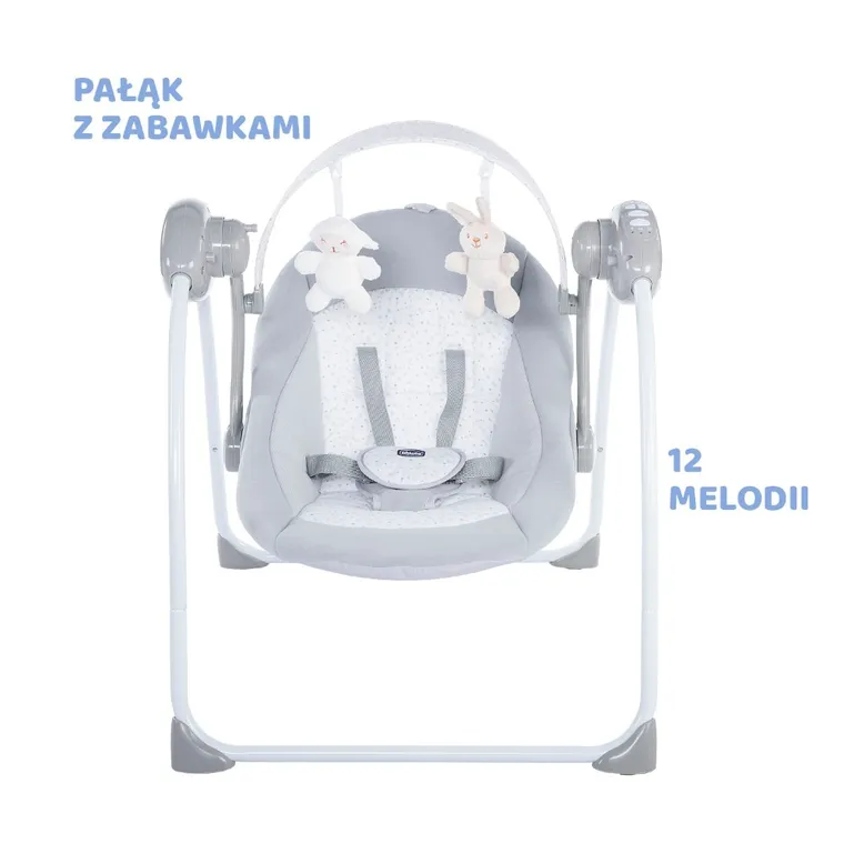 Chicco, Relax&Play, huśtawka elektryczna, Cool Grey