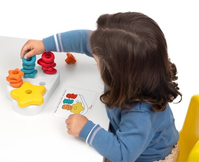 Chicco, Smart2Play, Kolorowe Pinezki, układanka, chmurka